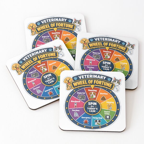 Item preview, Veterinary Wheel of Fortune – Spin for Today’s Case Funny Vet Technician Design designed and sold by Bettybee00.