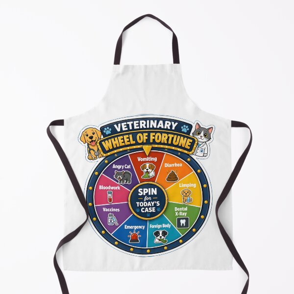 Item preview, Veterinary Wheel of Fortune – Spin for Today’s Case Funny Vet Technician Design designed and sold by Bettybee00.