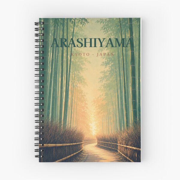 Item preview, Arashiyama Bamboo Grove Kyoto – Misty Pastel Forest at Sunrise designed and sold by PopChaosStudio.
