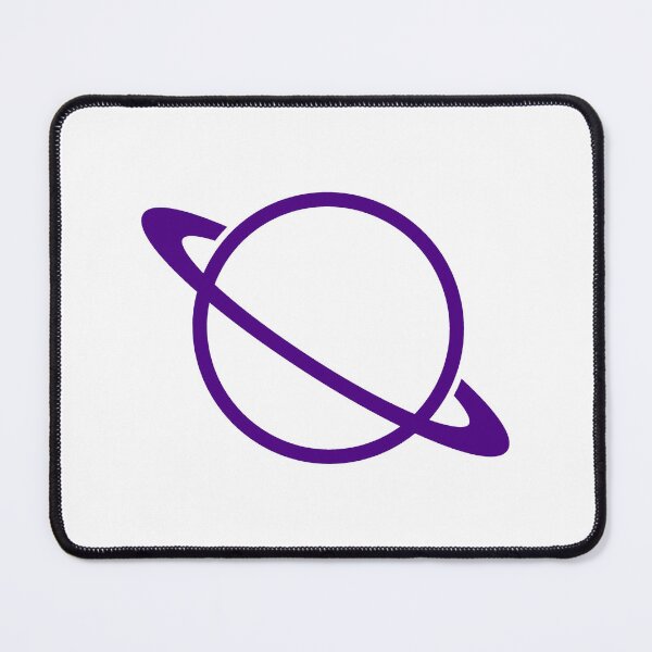 Item preview, Minimalist Dark Purple Saturn Ringed Planet Silhouette Graphic designed and sold by pattern-archive.