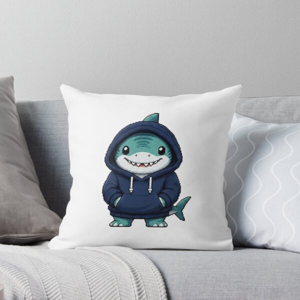 Item preview, Pixel Hoodie Shark – Retro Pixel Gamer Style designed and sold by Icareis-Studios.