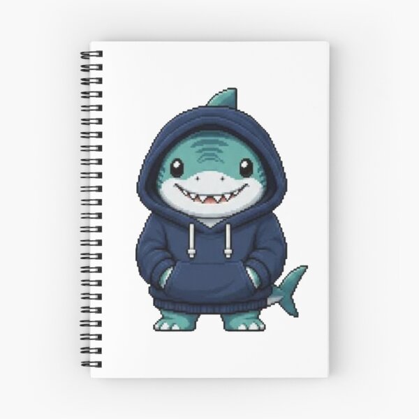 Item preview, Pixel Hoodie Shark – Retro Pixel Gamer Style designed and sold by Icareis-Studios.