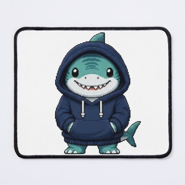 Item preview, Pixel Hoodie Shark – Retro Pixel Gamer Style designed and sold by Icareis-Studios.