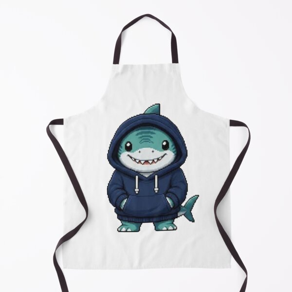 Item preview, Pixel Hoodie Shark – Retro Pixel Gamer Style designed and sold by Icareis-Studios.