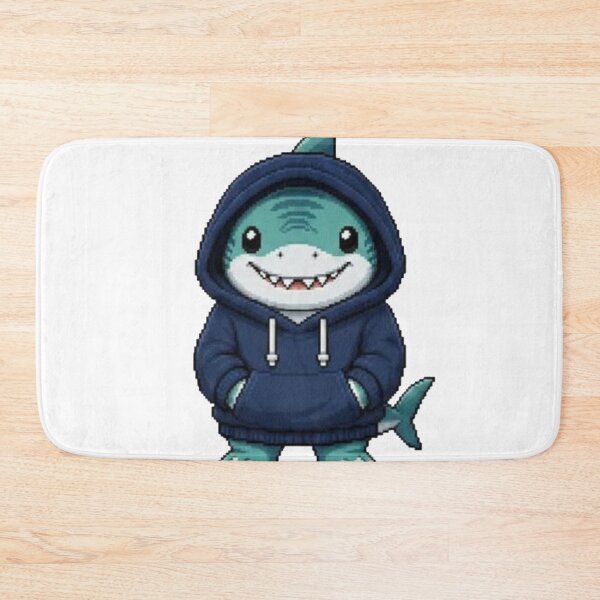 Item preview, Pixel Hoodie Shark – Retro Pixel Gamer Style designed and sold by Icareis-Studios.