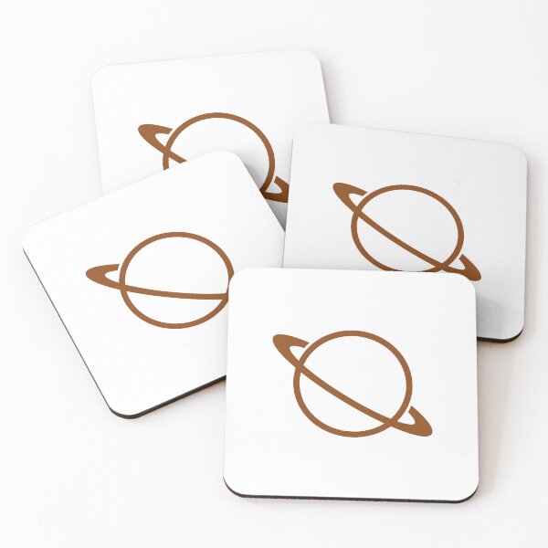 Item preview, Minimalist Brown Saturn Ringed Planet Silhouette Graphic designed and sold by pattern-archive.