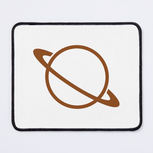 Item preview, Minimalist Brown Saturn Ringed Planet Silhouette Graphic designed and sold by pattern-archive.