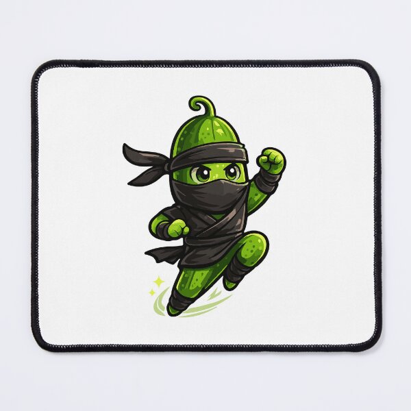 Item preview, Ninja Cucumber Cartoon Character designed and sold by NakottaFashion.