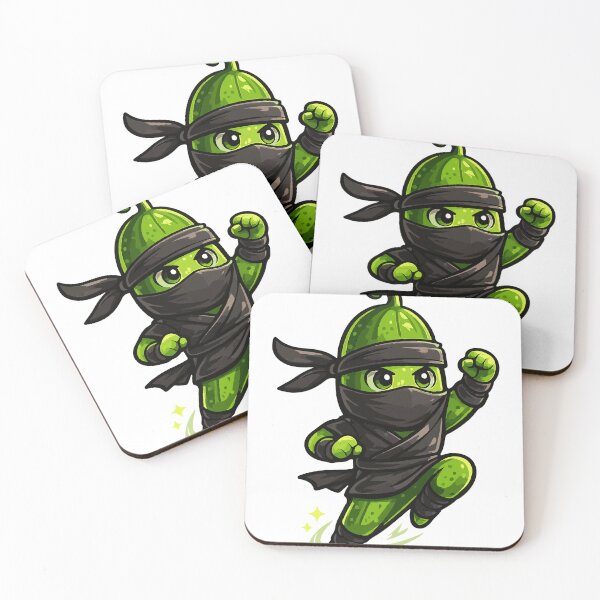 Item preview, Ninja Cucumber Cartoon Character designed and sold by NakottaFashion.