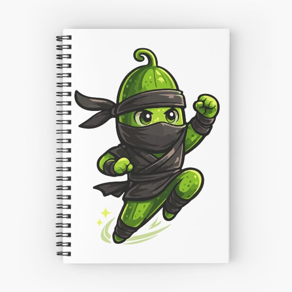 Item preview, Ninja Cucumber Cartoon Character designed and sold by NakottaFashion.