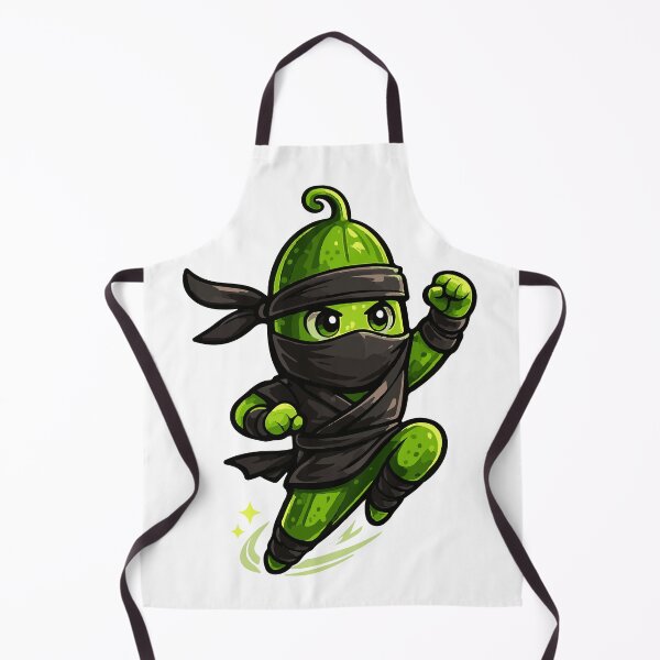 Item preview, Ninja Cucumber Cartoon Character designed and sold by NakottaFashion.