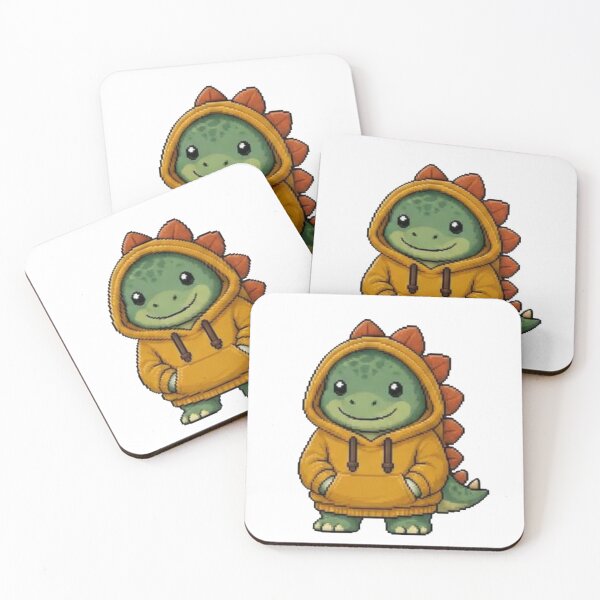 Item preview, Pixel Hoodie Stegosaurus – Retro Pixel Dino Style designed and sold by Icareis-Studios.