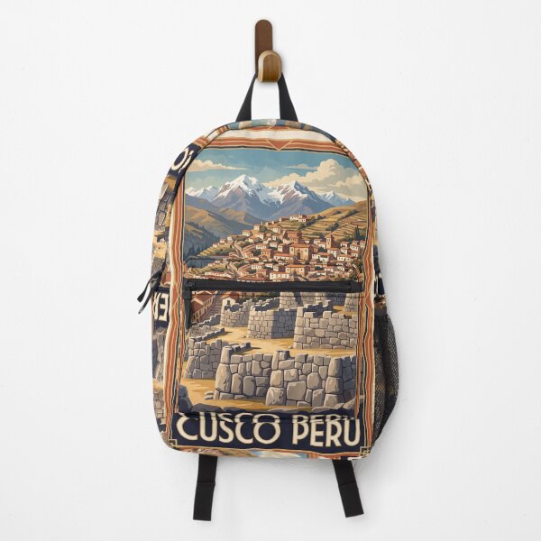 Item preview, Cusco Peru Vintage Travel Poster – Sacsayhuamán Inca Ruins Art designed and sold by Bomax121.
