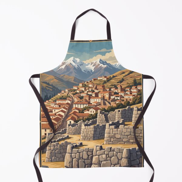 Item preview, Cusco Peru Vintage Travel Poster – Sacsayhuamán Inca Ruins Art designed and sold by Bomax121.