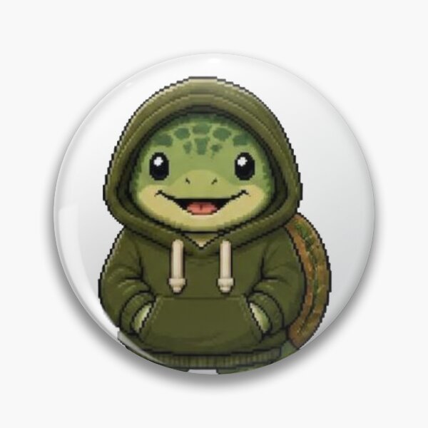 Item preview, Pixel Hoodie Turtle – Retro Pixel Gamer Style designed and sold by Icareis-Studios.