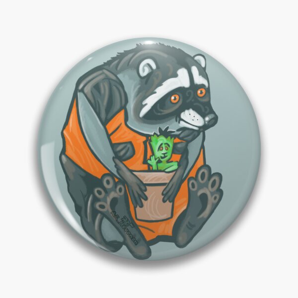 Item preview, Jimothy, the Hunchback Raccoon, handpainted picture designed and sold by AK-Hevonen.
