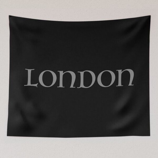 Item preview, London old medieval style text (Grey) designed and sold by STUDIO-72.