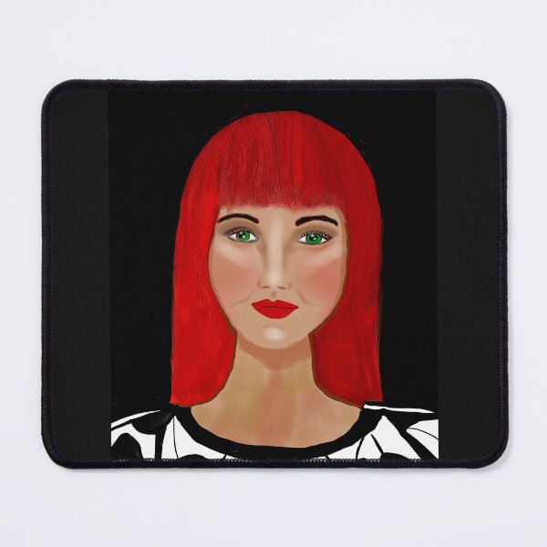 Item preview, Red-Haired Woman with Green Eyes designed and sold by Elaine M Hayward .