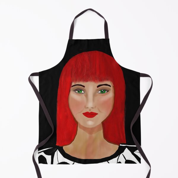 Item preview, Red-Haired Woman with Green Eyes designed and sold by Elaine M Hayward .