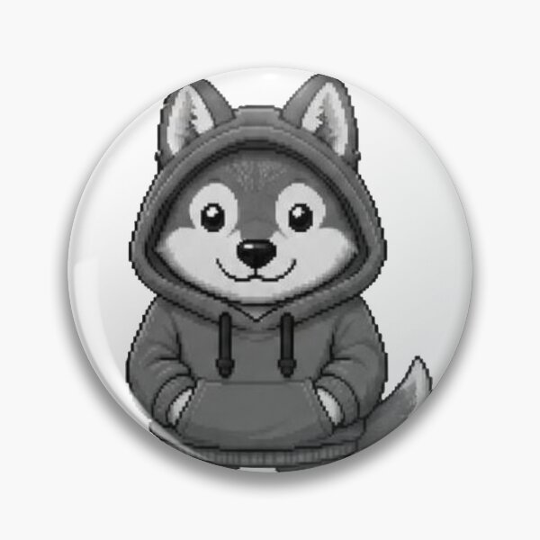 Item preview, Pixel Hoodie Wolf – Retro Pixel Gamer Style designed and sold by Icareis-Studios.