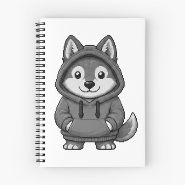 Item preview, Pixel Hoodie Wolf – Retro Pixel Gamer Style designed and sold by Icareis-Studios.