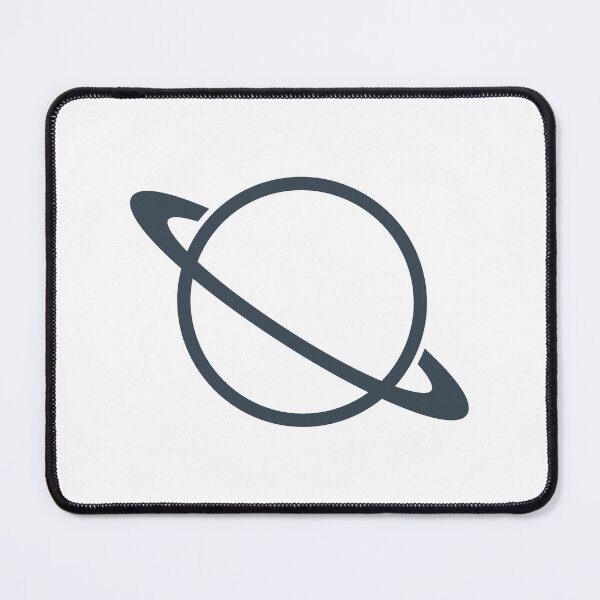Item preview, Minimalist Charcoal Saturn Ringed Planet Silhouette Graphic designed and sold by pattern-archive.