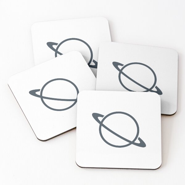 Item preview, Minimalist Charcoal Saturn Ringed Planet Silhouette Graphic designed and sold by pattern-archive.