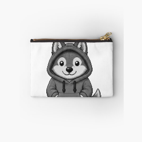 Item preview, Pixel Hoodie Wolf – Retro Pixel Gamer Style designed and sold by Icareis-Studios.