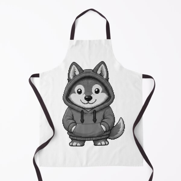 Item preview, Pixel Hoodie Wolf – Retro Pixel Gamer Style designed and sold by Icareis-Studios.