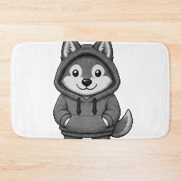 Item preview, Pixel Hoodie Wolf – Retro Pixel Gamer Style designed and sold by Icareis-Studios.