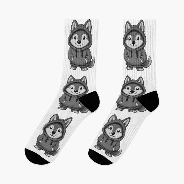 Item preview, Pixel Hoodie Wolf – Retro Pixel Gamer Style designed and sold by Icareis-Studios.