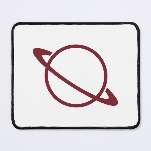 Item preview, Minimalist Burgundy Saturn Ringed Planet Silhouette Graphic designed and sold by pattern-archive.