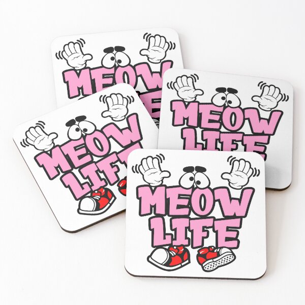 Item preview, MEOW LIFE - PETS Typography Character Bold Funny designed and sold by NFTWords.