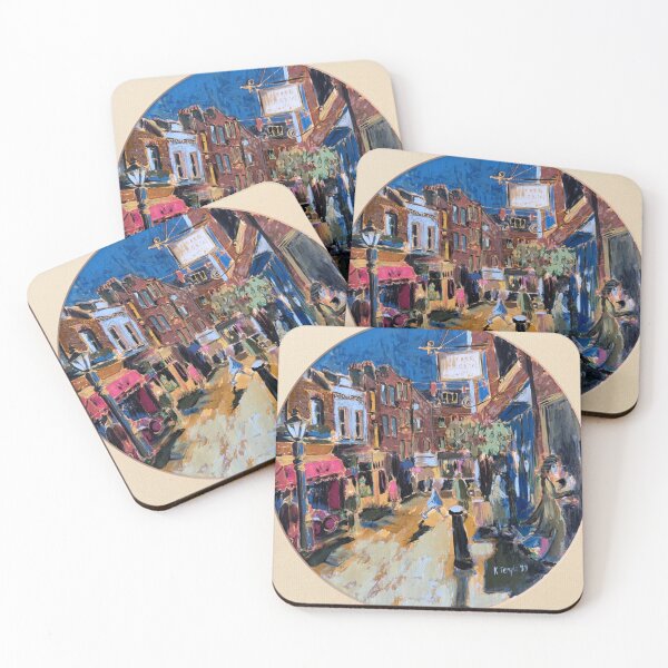 Item preview, Flask walk, Hampstead, London, silk painting (1999) designed and sold by Aylmer Art, Aylmer Parade, N2 0PE.