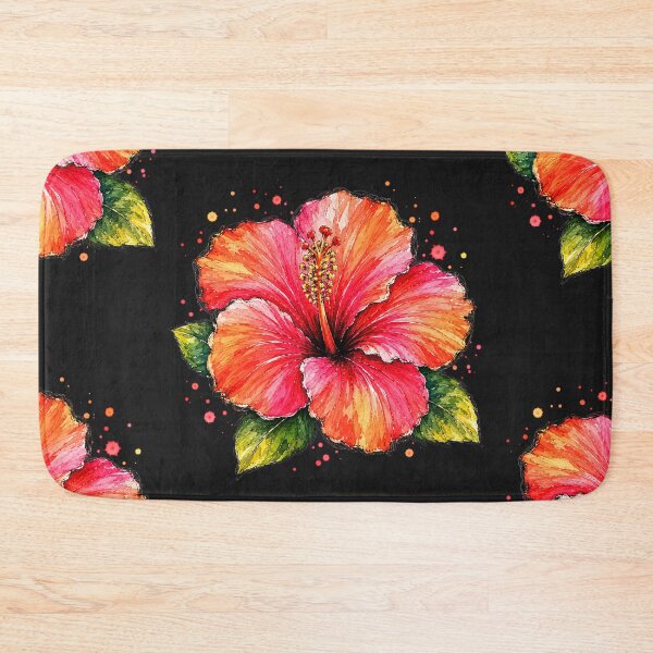 Item preview, Hibiscus Watercolor Art – Tropical Botanical Floral Illustration designed and sold by ColorSplash123.