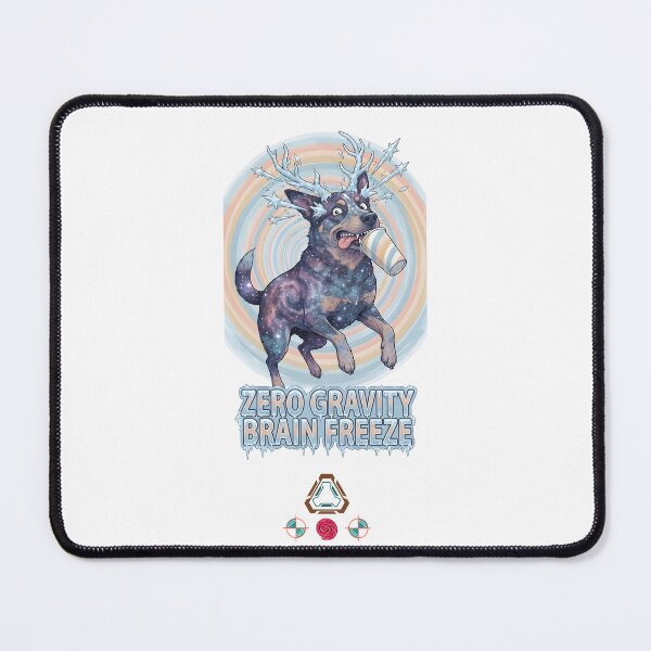 Item preview, Zero Gravity Brain Freeze - Space Dog with Icy Antlers designed and sold by Whimsy Trail Co.