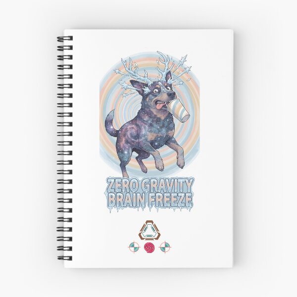 Item preview, Zero Gravity Brain Freeze - Space Dog with Icy Antlers designed and sold by Whimsy Trail Co.