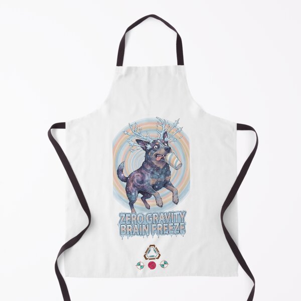 Item preview, Zero Gravity Brain Freeze - Space Dog with Icy Antlers designed and sold by Whimsy Trail Co.
