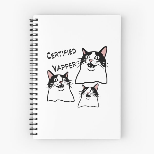 Item preview, Certified Yapper Funny Tuxedo Cat Meme designed and sold by Blupunk.