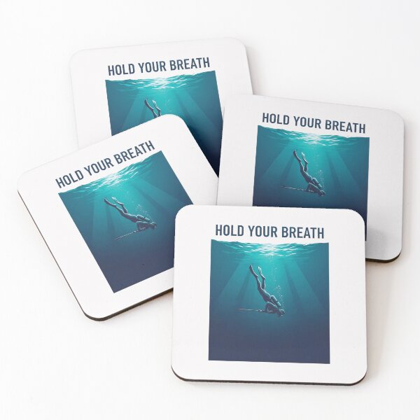 Item preview, Hold Your Breath | Spearfishing Freediver Underwater Art designed and sold by andromeda-redd.