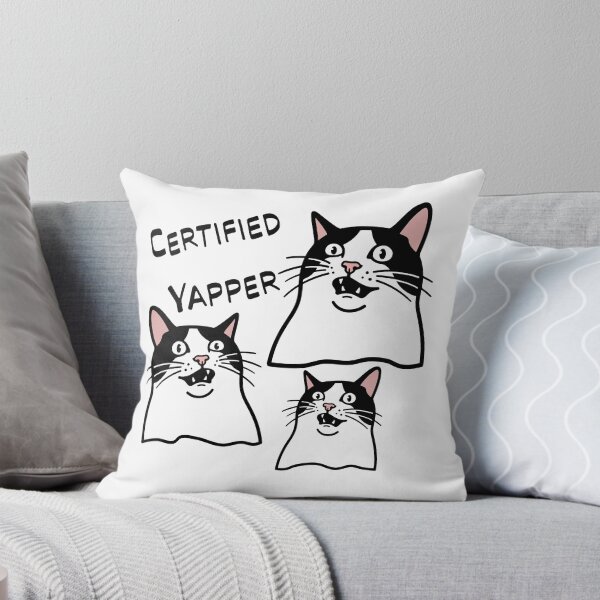 Item preview, Certified Yapper Funny Tuxedo Cat Meme designed and sold by Blupunk.