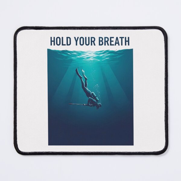 Item preview, Hold Your Breath | Spearfishing Freediver Underwater Art designed and sold by andromeda-redd.