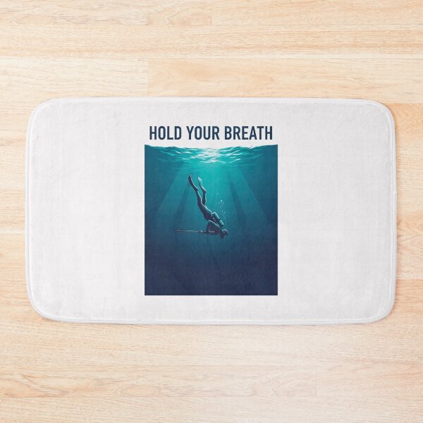Item preview, Hold Your Breath | Spearfishing Freediver Underwater Art designed and sold by andromeda-redd.