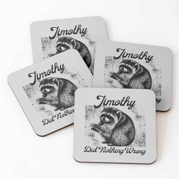 Item preview, Jimothy Did Nothing Wrong Viral Raccoon Meme designed and sold by merchxwear.