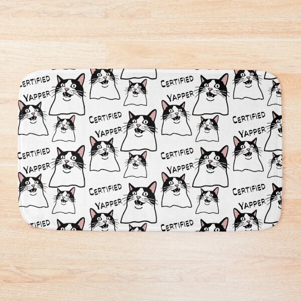 Item preview, Certified Yapper Funny Tuxedo Cat Meme designed and sold by Blupunk.