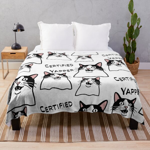 Item preview, Certified Yapper Funny Tuxedo Cat Meme designed and sold by Blupunk.