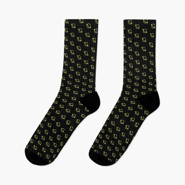 Item preview, Minimalist Yellow Saturn Ringed Planet Silhouette Graphic designed and sold by pattern-archive.