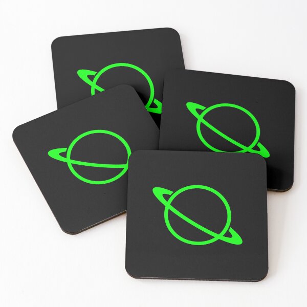 Item preview, Minimalist Lime Saturn Ringed Planet Silhouette Graphic designed and sold by pattern-archive.