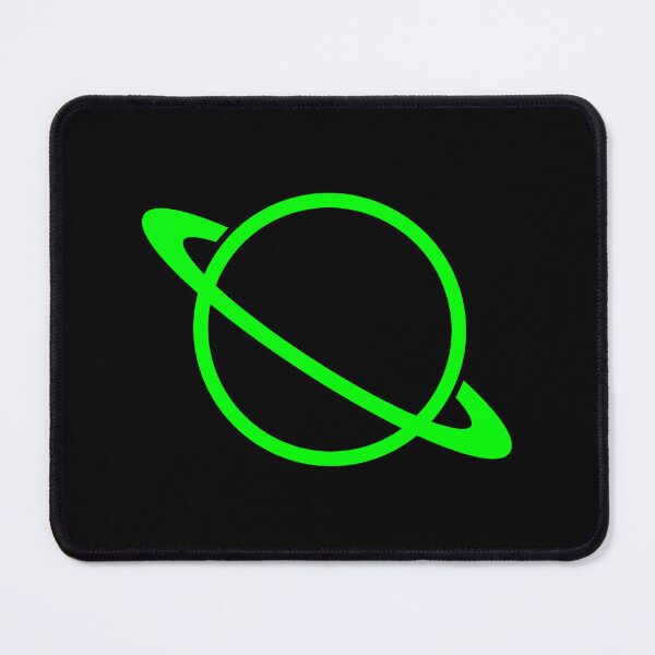 Item preview, Minimalist Lime Saturn Ringed Planet Silhouette Graphic designed and sold by pattern-archive.