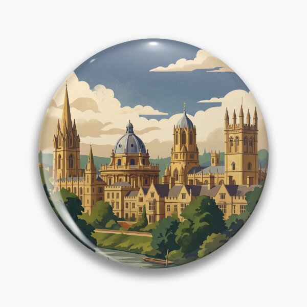 Item preview, Oxford England Vintage Travel Poster – Dreaming Spires Art designed and sold by Bomax121.